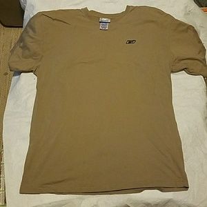 2/$10 REEBOK, Large, Tan Short Sleeve Tee Shirt